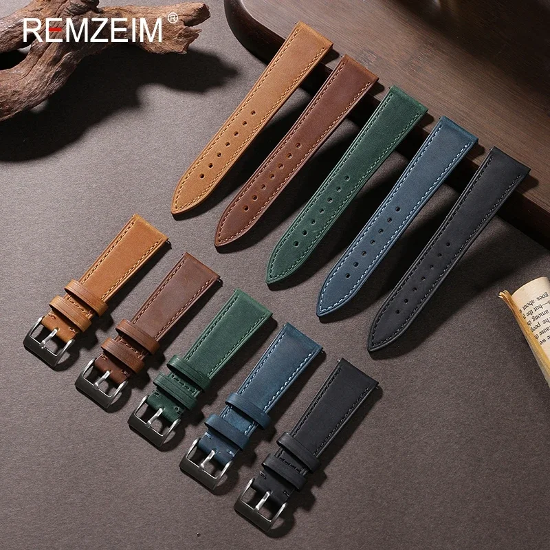 Crazy Horse Quick Release Leat - огляд і ціна Suede Strap Watch