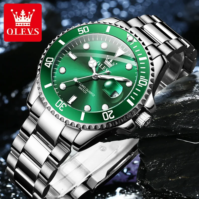 OLEVS Original Quartz Watch fo - огляд і ціна Rolex Watch Submariner